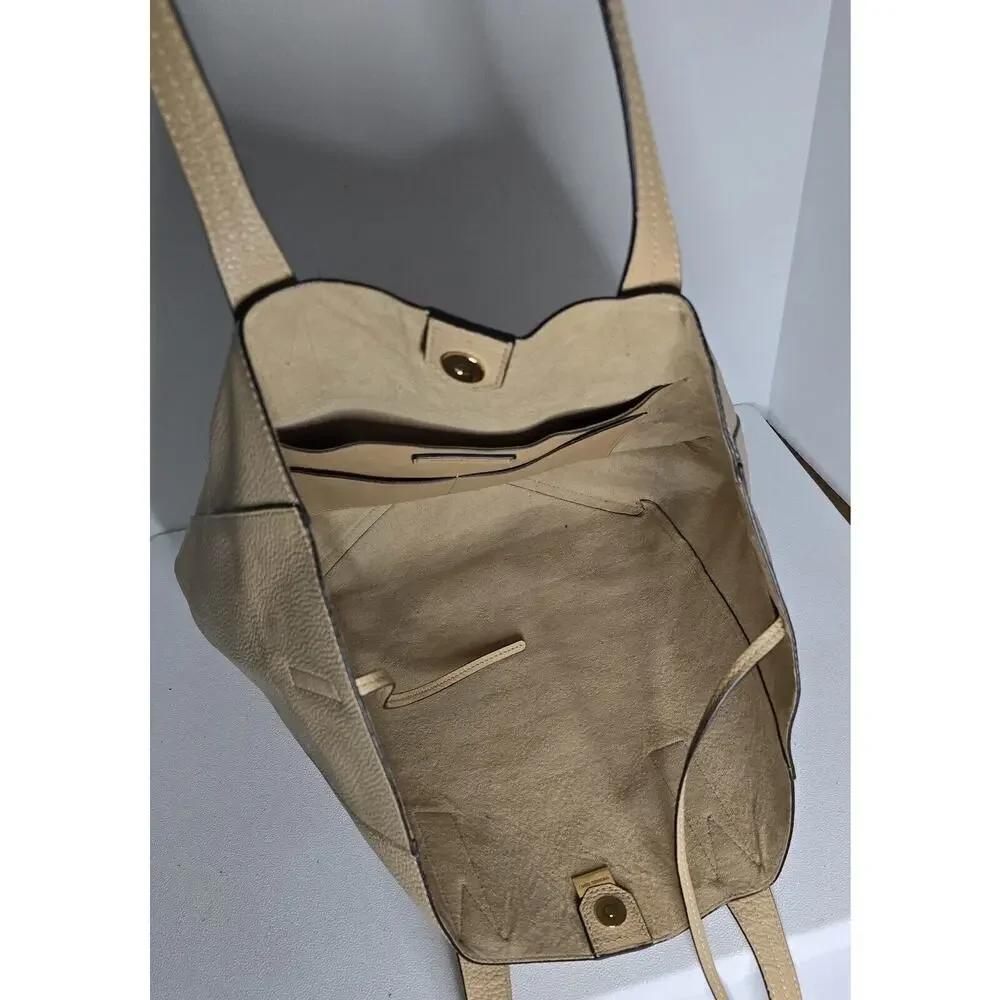 Michael Kors Junie Large Leather Tote Bag Butternut 17x13